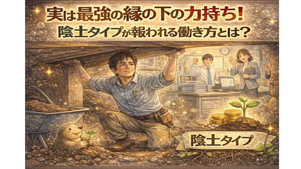 実は最強の縁の下の力持ち！陰土タイプが報われる働き方とは？